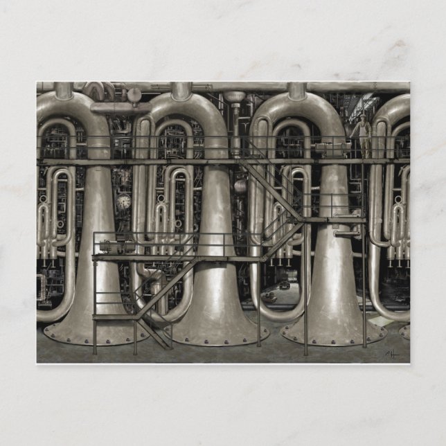 Carte Postale Steampunk Music Factory (Devant)