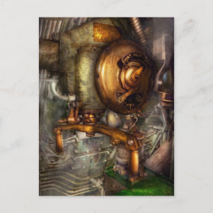 Carte Postale Steampunk - Naval - Ferme la valve