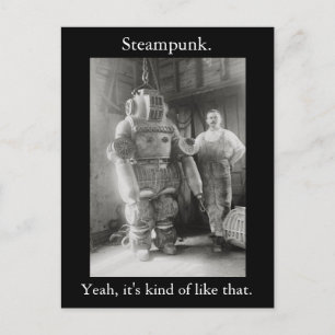 Carte Postale Steampunk. Oui, c'est un peu comme ça. v2