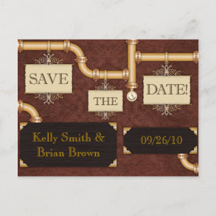 Carte postale Steampunk Save-The-Date