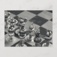Steampunk Silver Chess Pièces