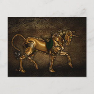 Carte postale Steampunk Unicorn