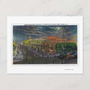 Carte Postale Steeplechase Park Surf Ave à Broadway à