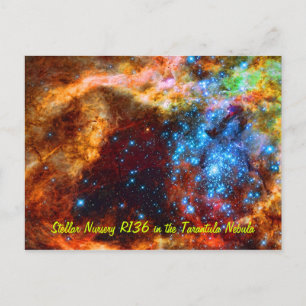 Carte Postale Stellar Nursery R136 dans la Tarantula Nebula
