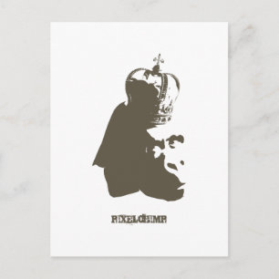 Carte Postale Stencil King Ape