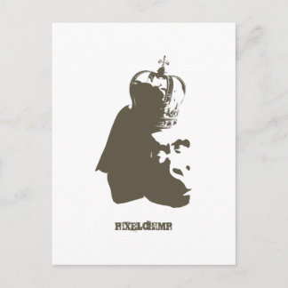 Carte Postale Stencil King Ape