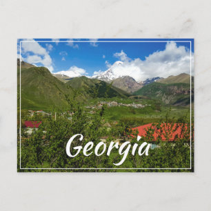 Carte Postale Stepantsminda Kazbegi Georgia Gergeti Caucuses