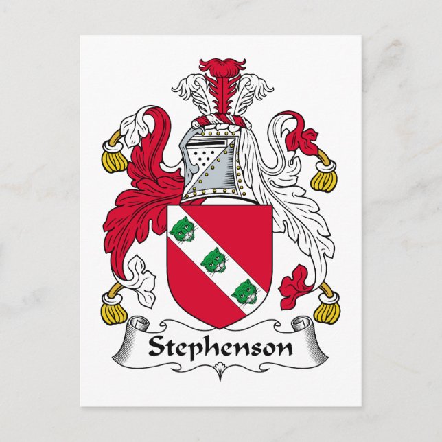 Carte Postale Stephenson Family Crest (Devant)