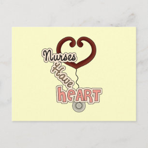 Carte Postale Stethoscope Les infirmières ont des T-shirts cardi