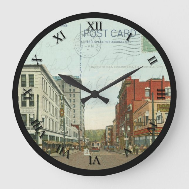 Carte postale Steubenville Ohio Horloge - Market S (Recto)