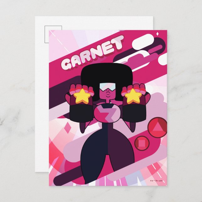 Carte Postale Steven Universe | Graphique de caractères Garnet (Devant / Derrière)