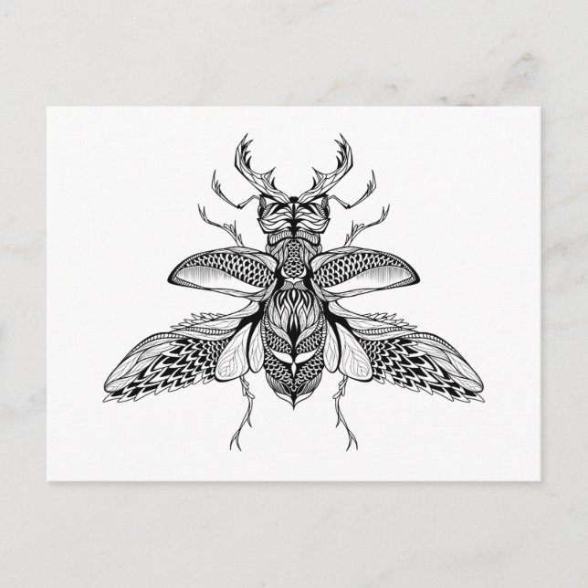 Carte Postale Stg-Beetle psychédélique inspiré (Devant)