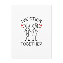 Stick Figure Stickman Couples Valentines Jour Amou