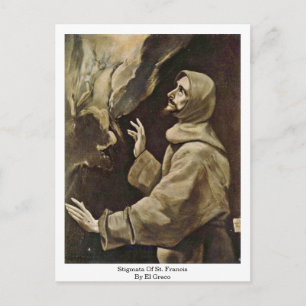 Carte Postale Stigmata De Saint François Par El Greco
