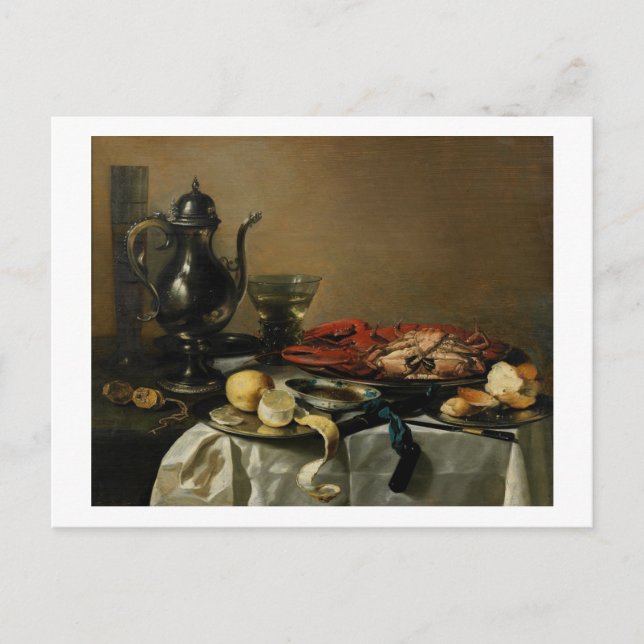 Carte Postale Still Life, 1643 (huile sur panneau) (Devant)