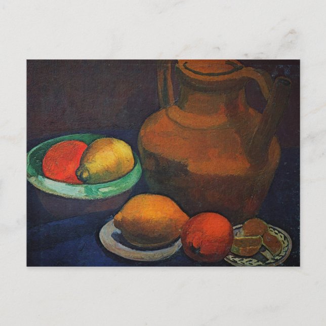 Carte Postale Still Life avec tank de Paula Modersohn-Becker (Devant)