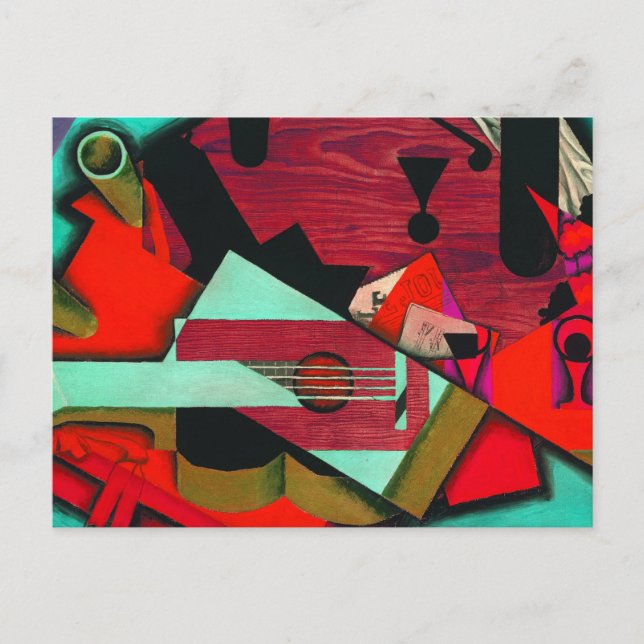 Carte Postale Still Life avec une guitare de Juan Gris (Devant)