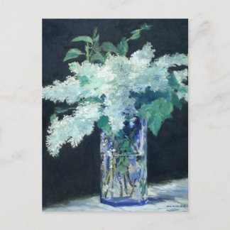 Carte Postale Still Life Lilac Bouquet par Manet Impressionniste