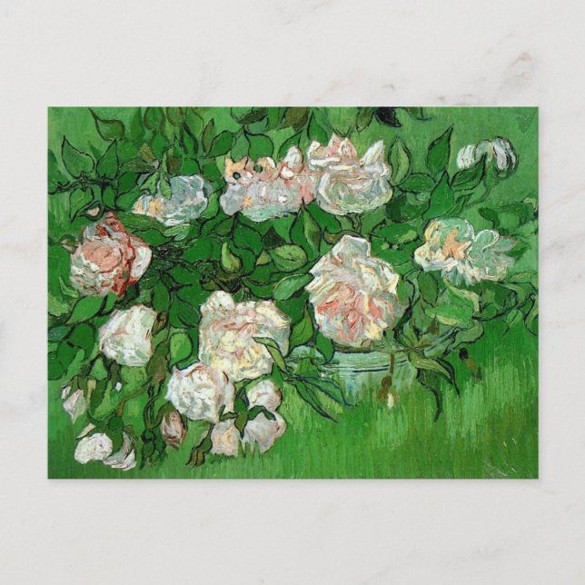 Carte Postale Still Life : Roses roses roses de Vincent van Gogh (Devant)