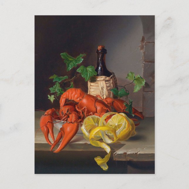Carte Postale Stillleben mit Hummer par Anonymous (Devant)