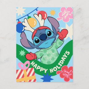 Carte Postale Stitch Happy Holidays - Island Cheer!