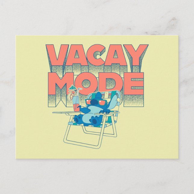 Carte Postale Stitch | Mode Vacay (Devant)