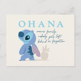 Carte Postale Stitch - Ohana