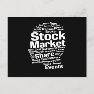 Carte Postale Stock Market Money