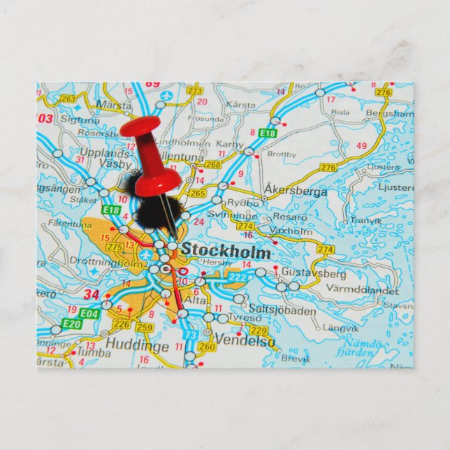 Carte Postale Stockholm, Suède (Devant)
