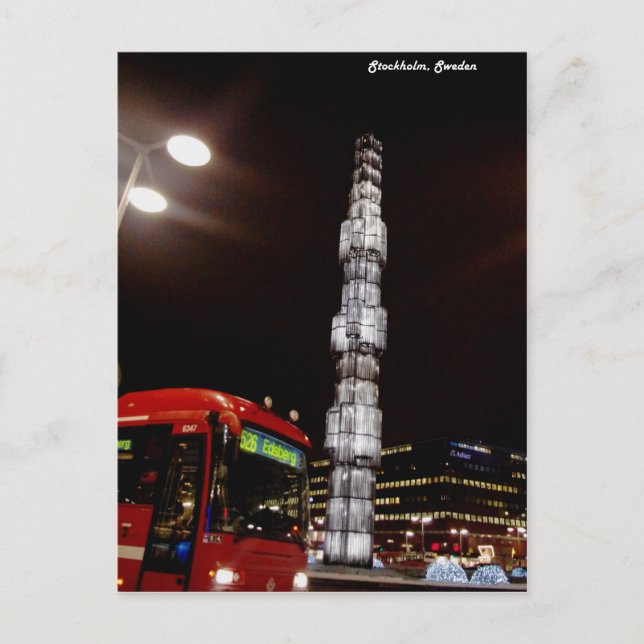 Carte Postale Stockholm, Suède (Devant)