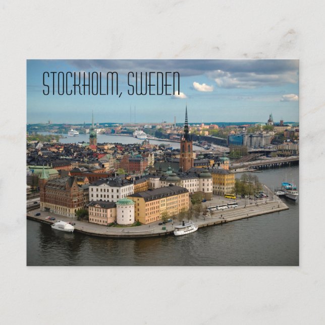Carte postale Stockholm, Suède (Devant)