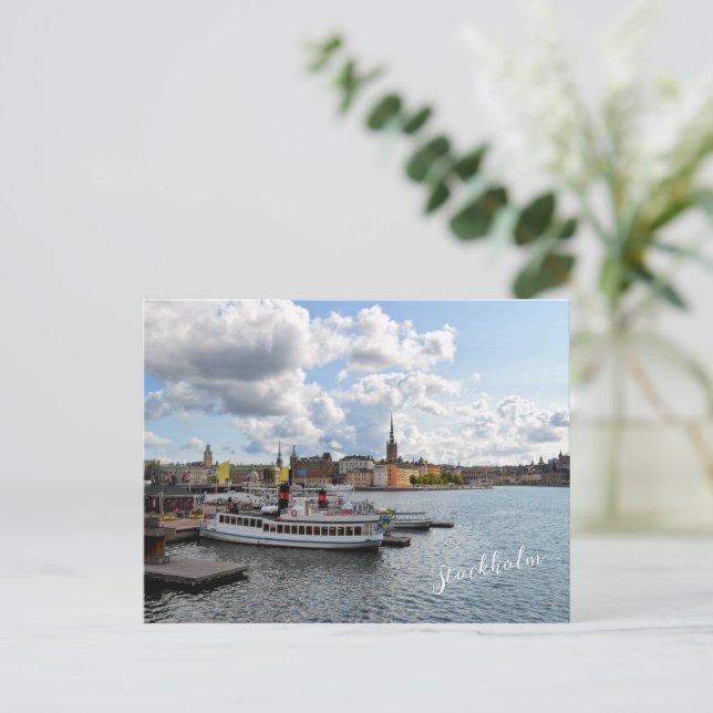 Carte Postale Stockholm Suède vue (Debout devant)
