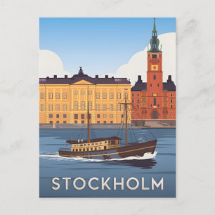 Carte Postale Stockholm vintage