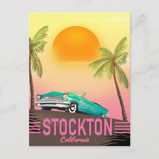 Carte Postale Stockton California USA (Devant)