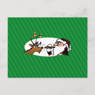 Carte postale Stogie Père Noël Funny Cartoon