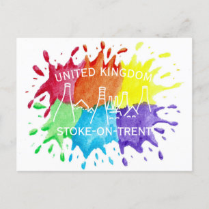 Carte Postale Stoke-On-Trent, Peinture