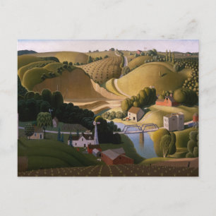 Carte Postale Stone City, 1930 par Grant Wood