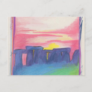 Carte Postale Stonehenge  First Star Art by jrr