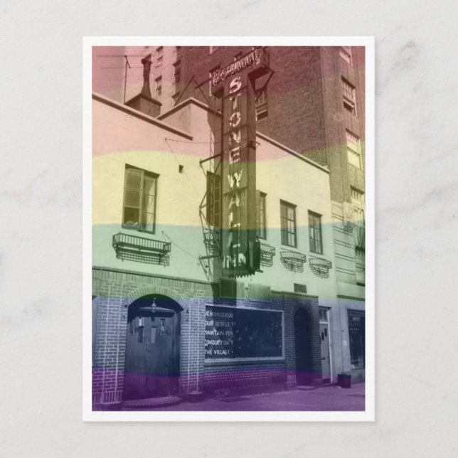 Carte postale Stonewall Inn (Arc-en-ciel) (Devant)