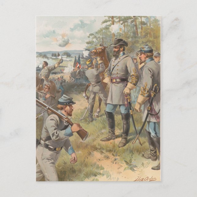 Carte Postale Stonewall Jackson au Premier Manassas (Devant)