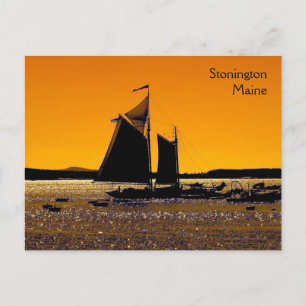 Carte Postale Stonington Silhouette