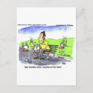 Carte Postale Stool Pigeons Drôle Cadeaux Tee - shirts et Objets