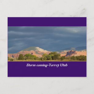 Carte Postale Storm Coming-Torrey Utah