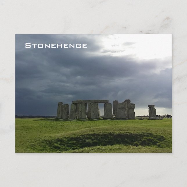 Carte Postale Storm et Stonehenge (Devant)