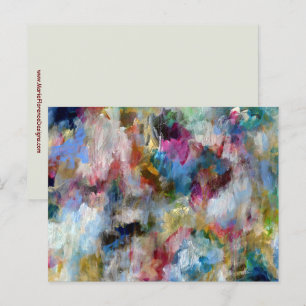 Carte Postale Stormy Sky Expressive Art Contemporain