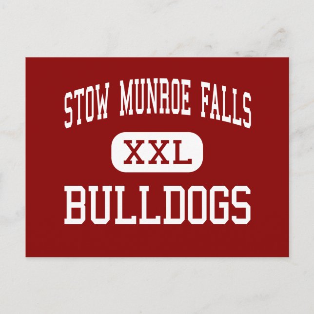 Carte Postale Stow Munroe Falls - Bulldogs - High - Stow Ohio (Devant)