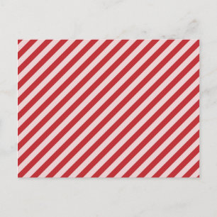 Carte Postale [STR-RD-1] sucre de canne rouge et blanc rayé