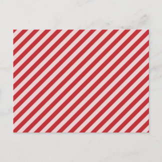 Carte Postale [STR-RD-1] sucre de canne rouge et blanc rayé