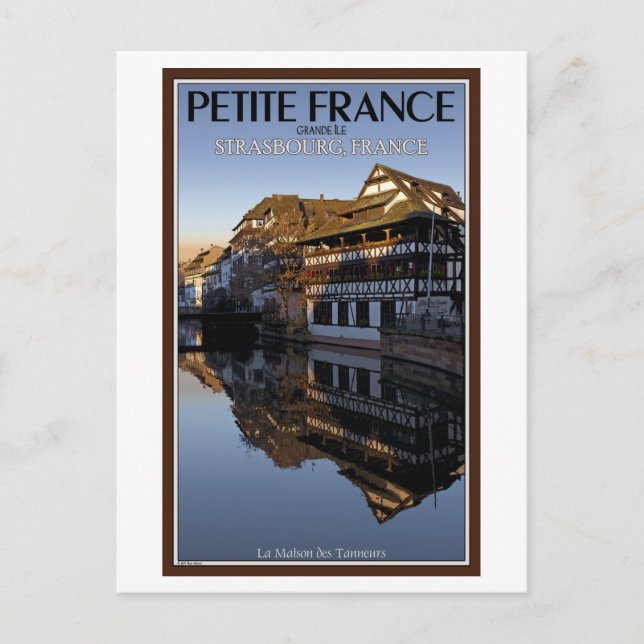 Carte Postale Strasbourg - Ill River Reflections (Devant)