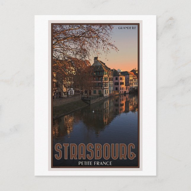 Carte Postale Strasbourg - Petite France Sunrise (Devant)